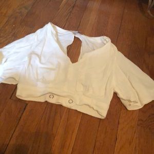 Open back crop top